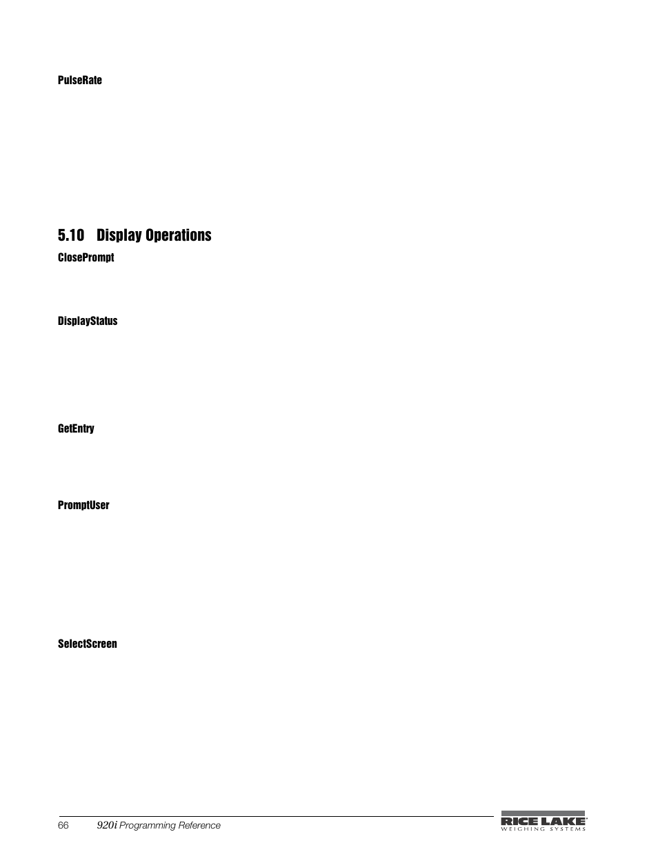 10 display operations | Rice Lake iRite IDE User Manual | Page 70 / 108