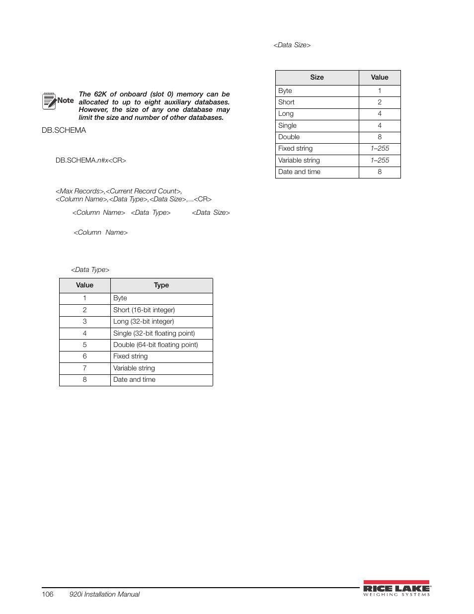 Rice Lake 920i USB Installation Manual V5.05 User Manual | Page 112 / 142