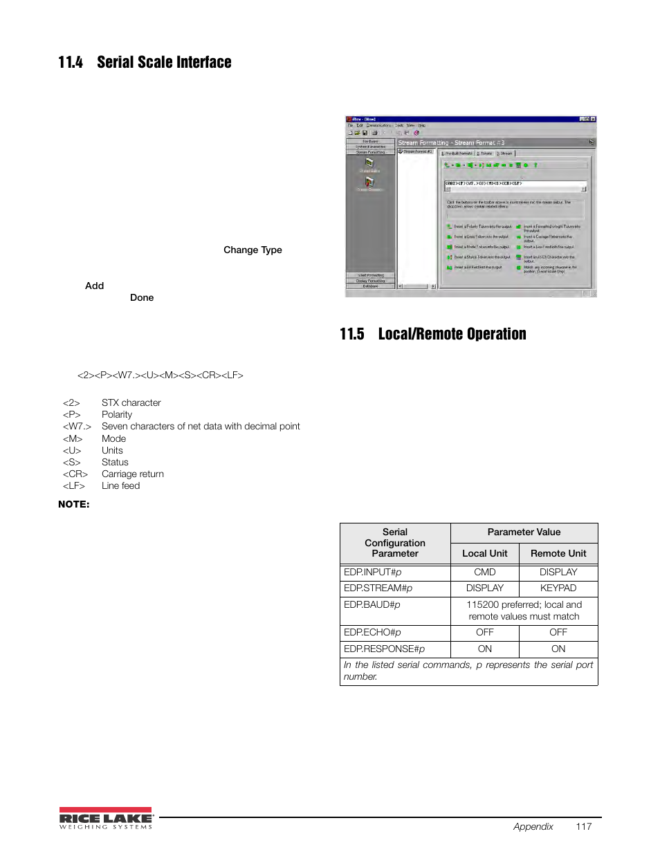 4 serial scale interface, 5 local/remote operation | Rice Lake 920i USB Installation Manual V5.05 User Manual | Page 123 / 142