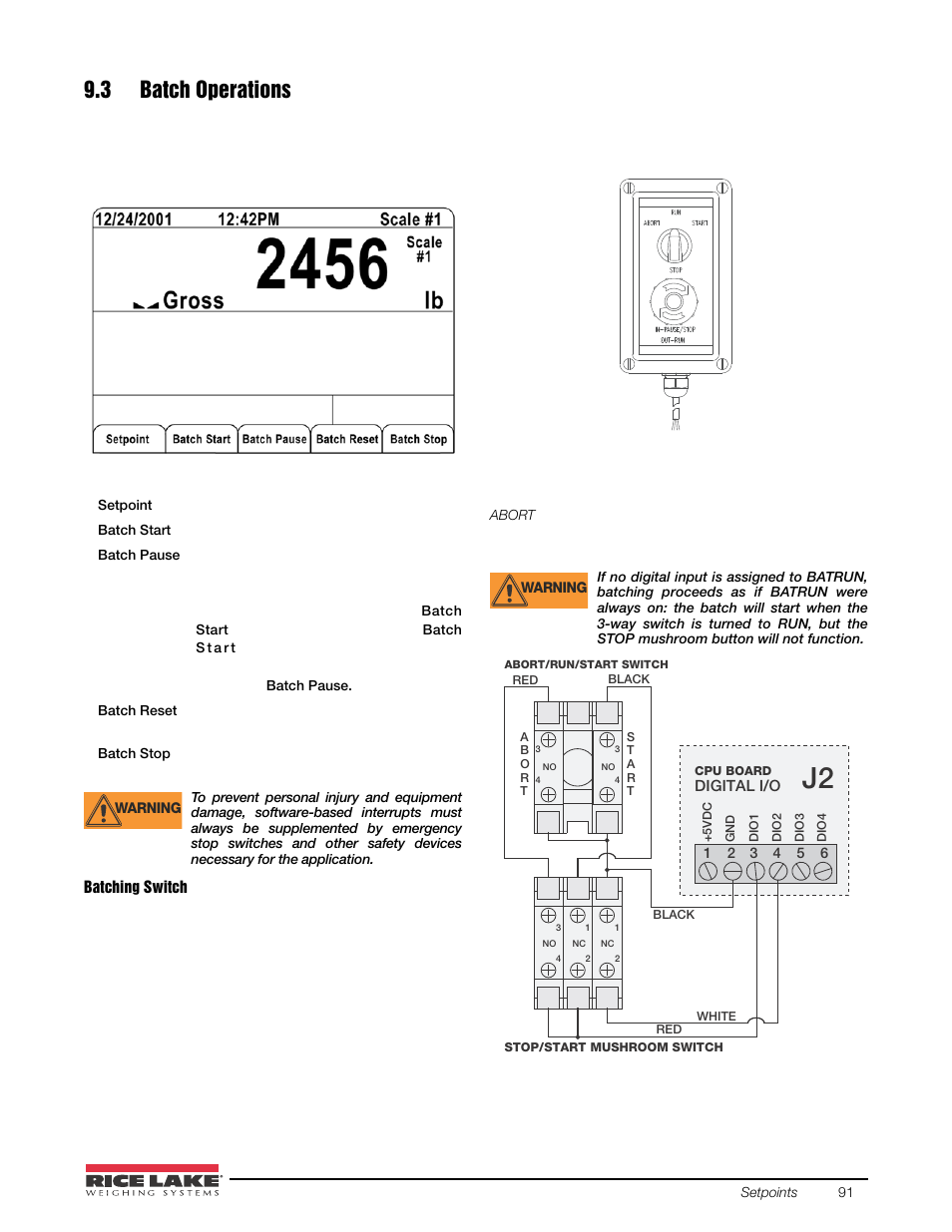 3 batch operations | Rice Lake 920i USB Installation Manual V5.05 User Manual | Page 97 / 142
