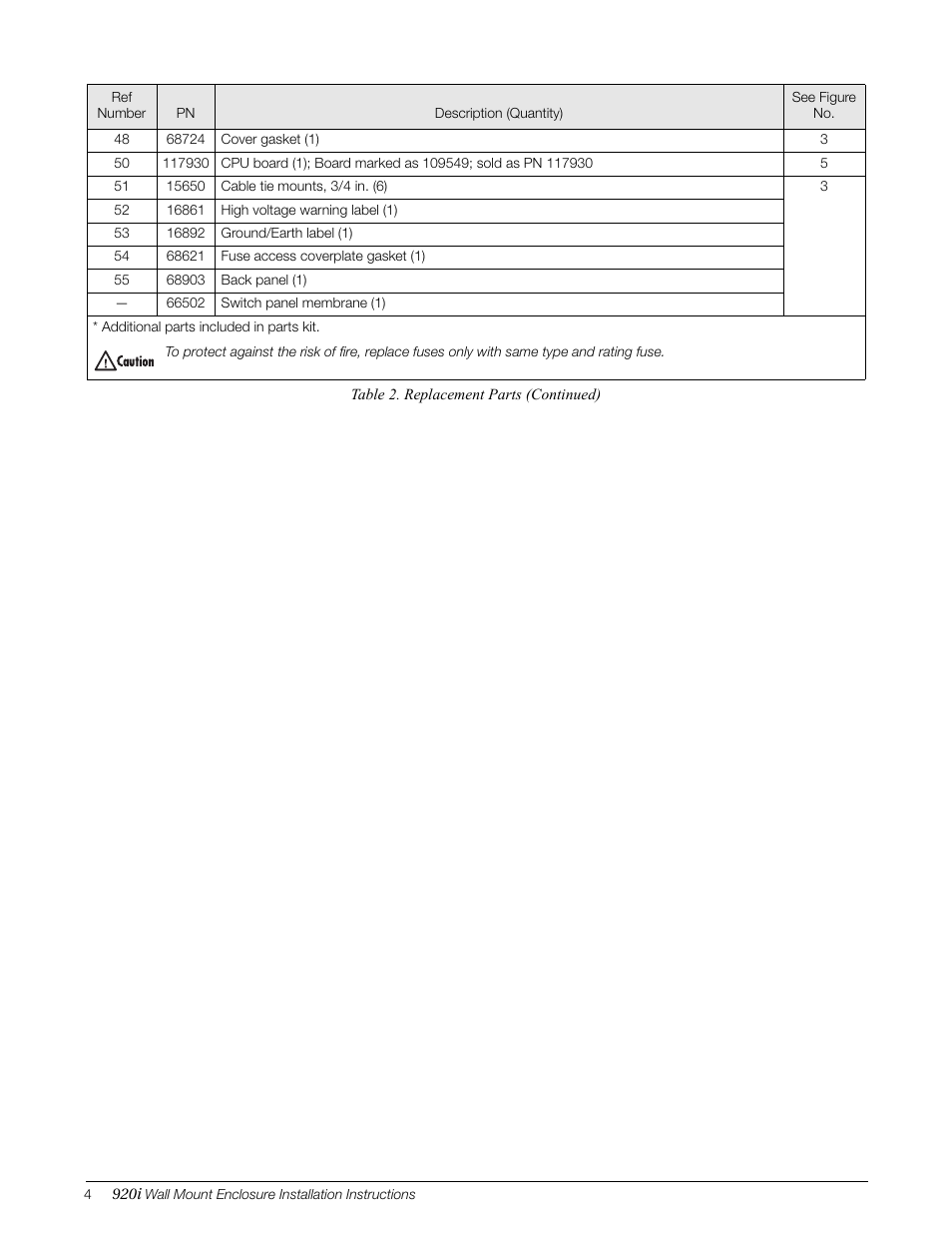 Rice Lake 920i Wall Mount Enclosure User Manual | Page 4 / 6