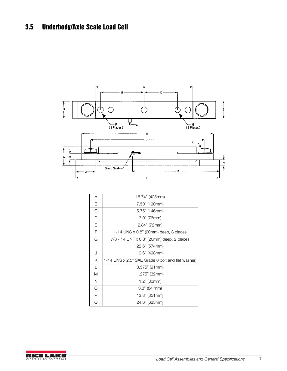 5 underbody/axle scale load cell | Rice Lake Combination System - Precision Loads On-Board Weighing Systems User Manual | Page 11 / 80
