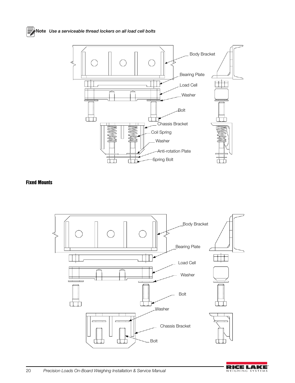 Holes. see figure 4-15, Assembly (figure 4-14) | Rice Lake Combination System - Precision Loads On-Board Weighing Systems User Manual | Page 24 / 80