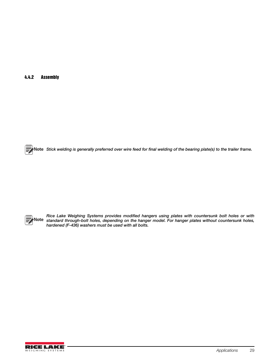 2 assembly, Assembly | Rice Lake Combination System - Precision Loads On-Board Weighing Systems User Manual | Page 33 / 80