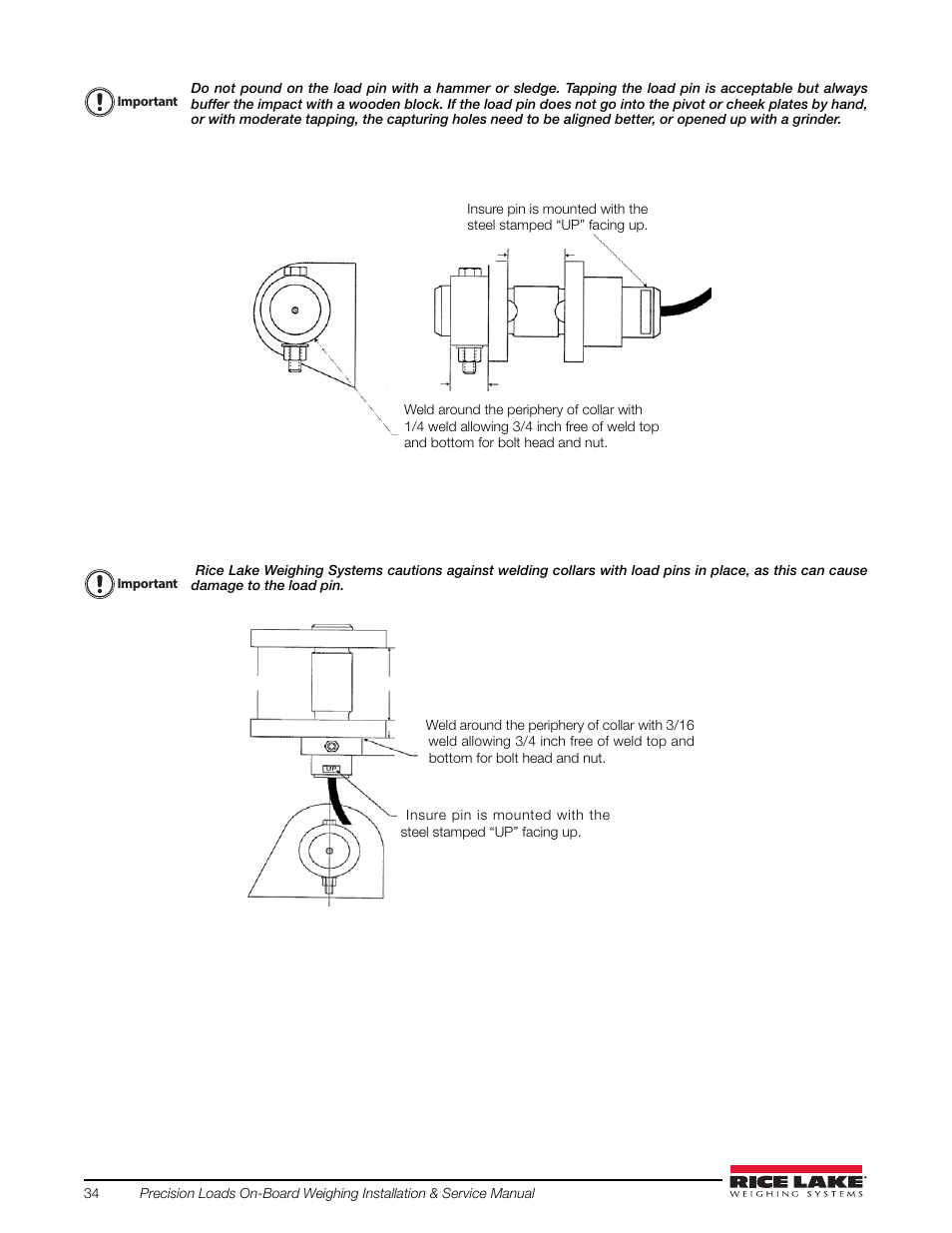Rice Lake Combination System - Precision Loads On-Board Weighing Systems User Manual | Page 38 / 80