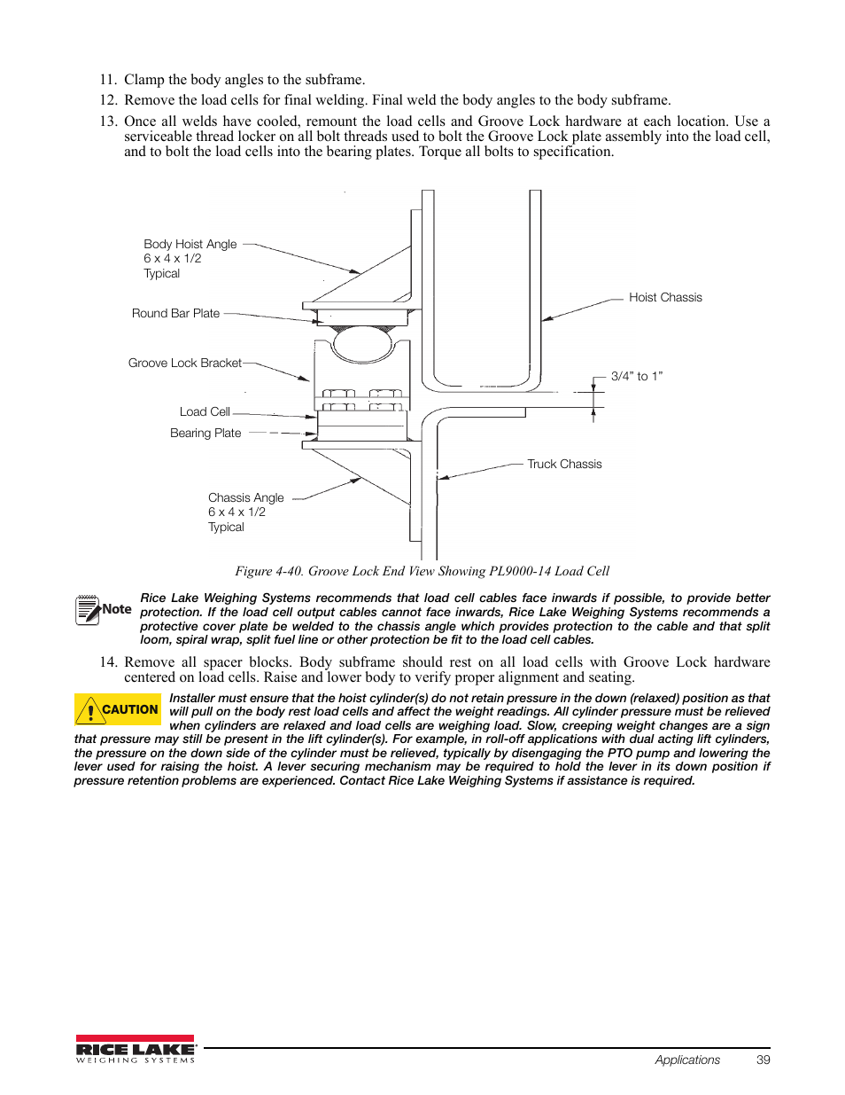 Rice Lake Combination System - Precision Loads On-Board Weighing Systems User Manual | Page 43 / 80