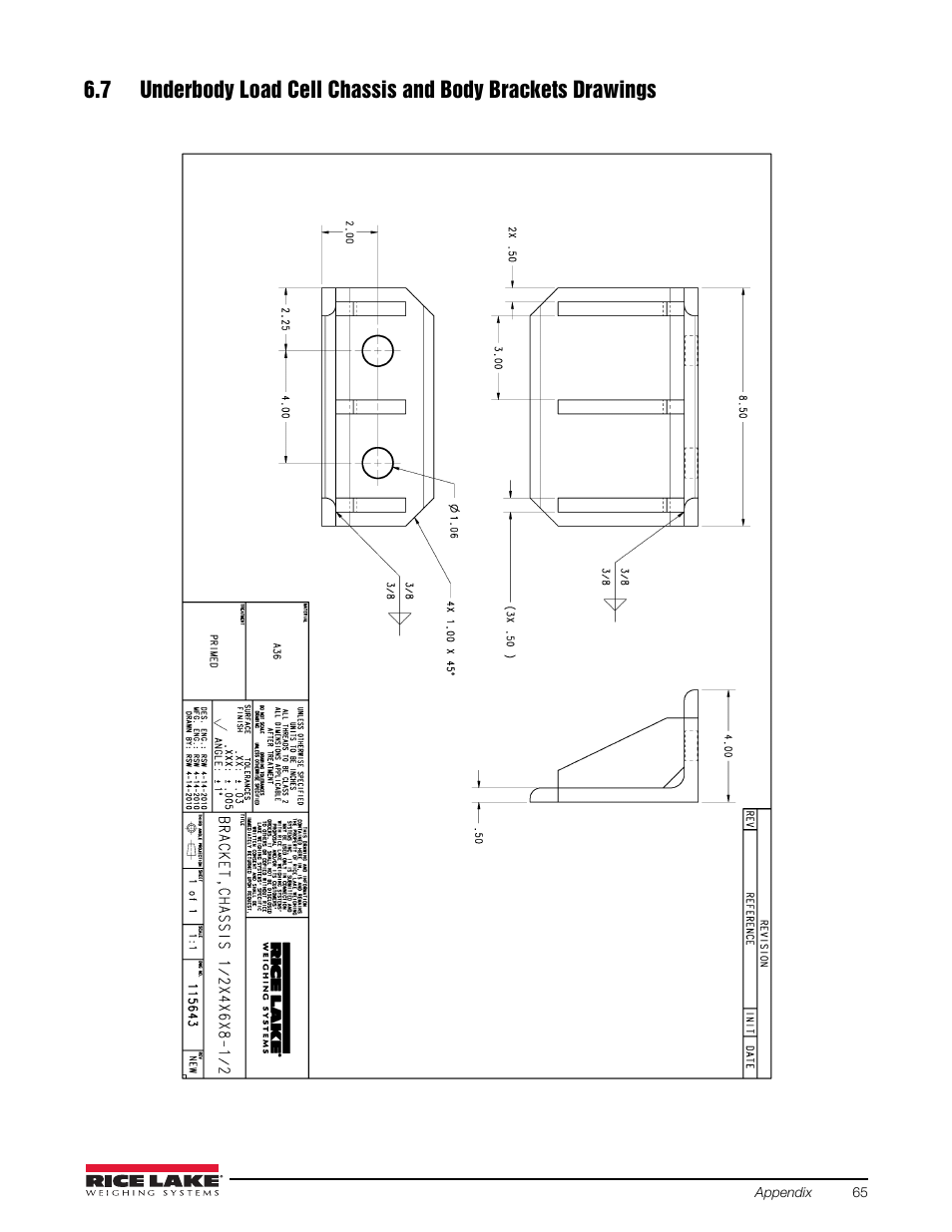 Rice Lake Combination System - Precision Loads On-Board Weighing Systems User Manual | Page 69 / 80