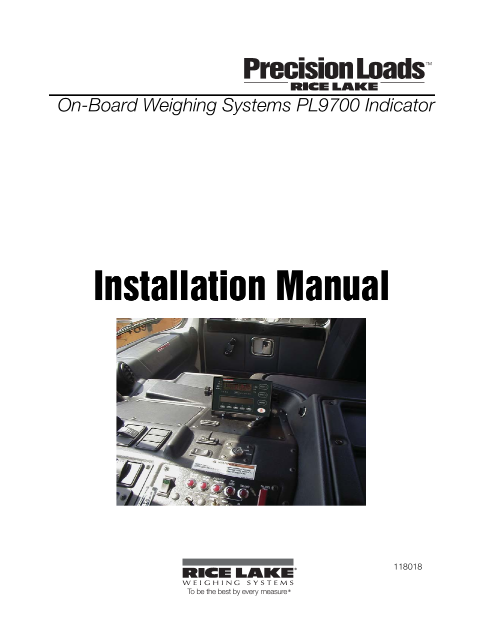 Rice Lake Combination System - Precision Loads PL9700 Indicator User Manual | 26 pages