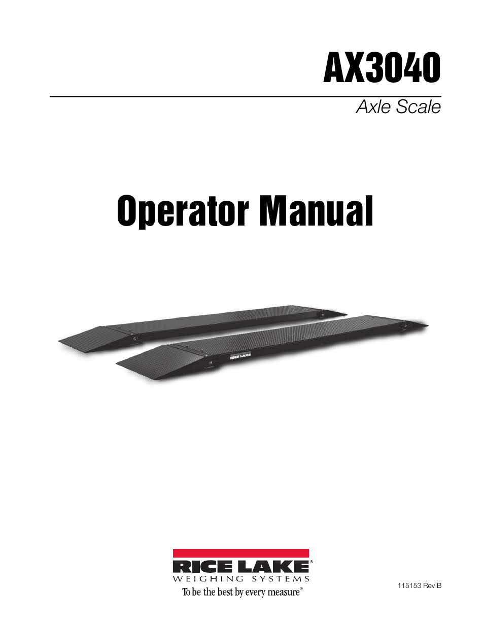 Rice Lake AX 3040 User Manual | 22 pages