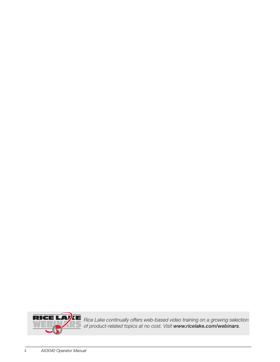 Rice Lake AX 3040 User Manual | Page 4 / 22
