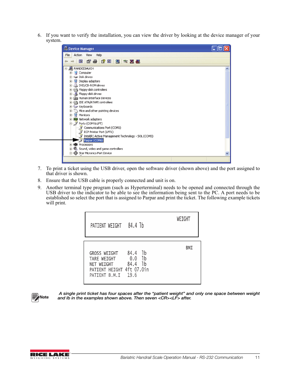 Rice Lake Bariatric Handrail with Chair Seat (250-10-4) - Operation Instructions User Manual | Page 15 / 22