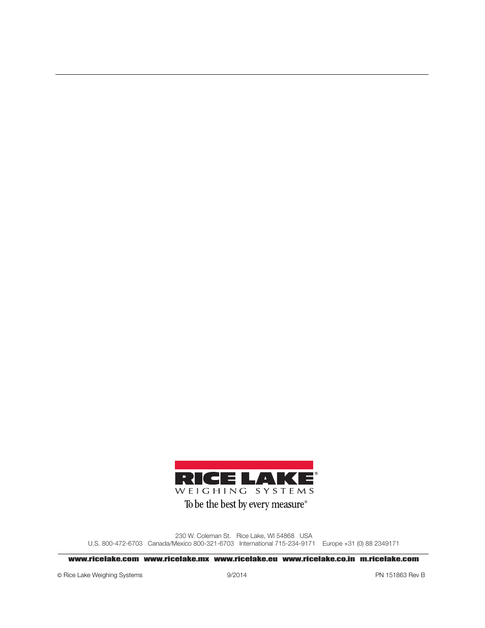 Rice Lake Bariatric Handrail with Chair Seat (250-10-4) - Operation Instructions User Manual | Page 22 / 22