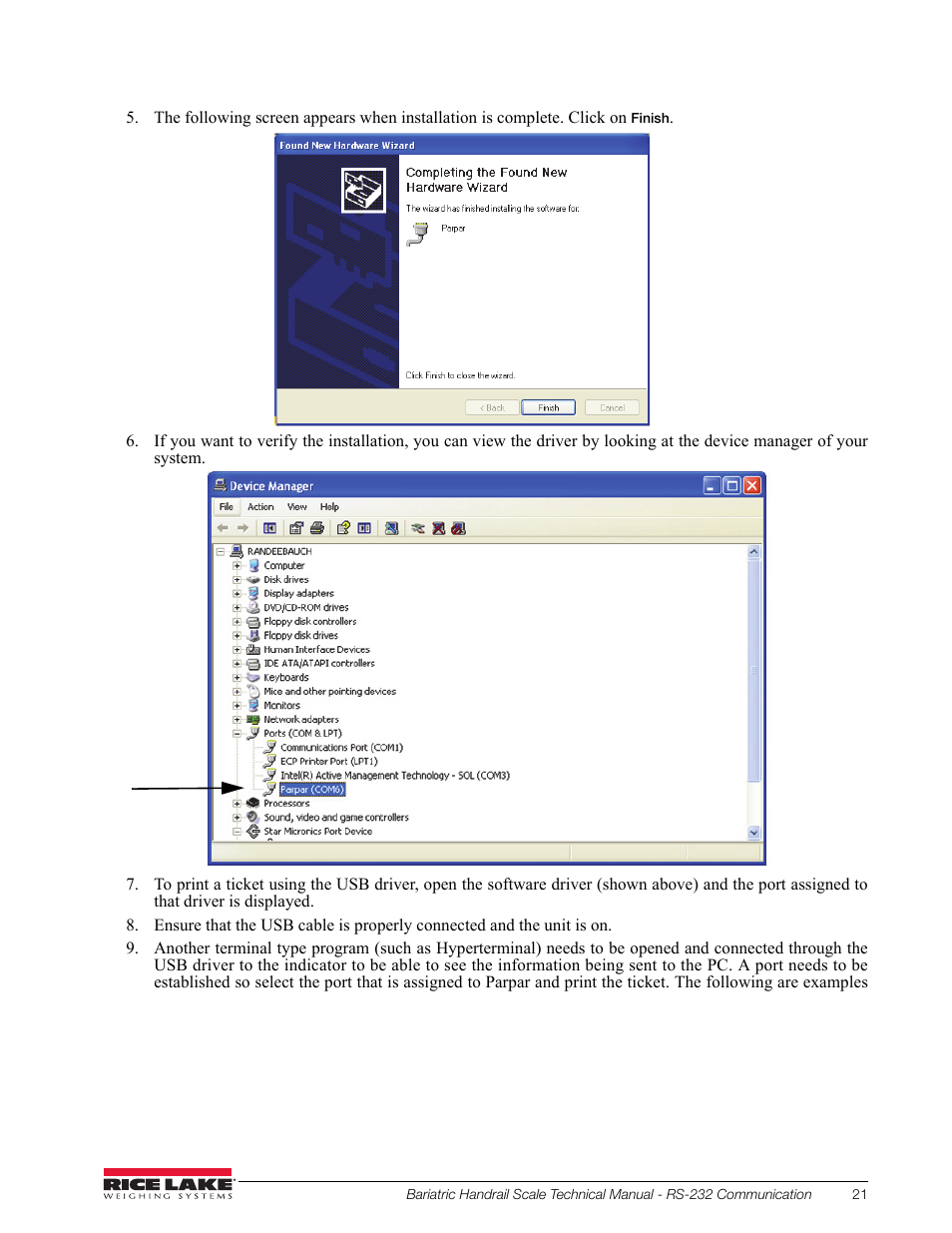 Rice Lake Bariatric Handrail with Chair Seat (250-10-4) - Technical Instructions User Manual | Page 25 / 32
