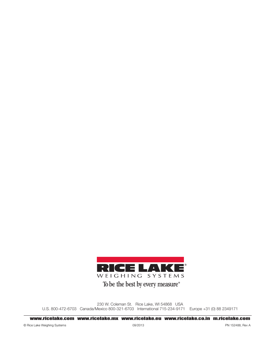 Rice Lake Bariatric Handrail with Chair Seat (250-10-4) - Technical Instructions User Manual | Page 32 / 32