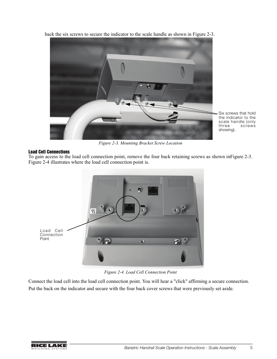 Rice Lake Bariatric/Handrail with Chair Seat (240-10-1) User Manual | Page 9 / 20