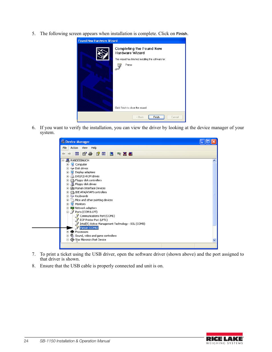 Rice Lake Bariatric Wheelchair Scale (SB-1150) User Manual | Page 28 / 38