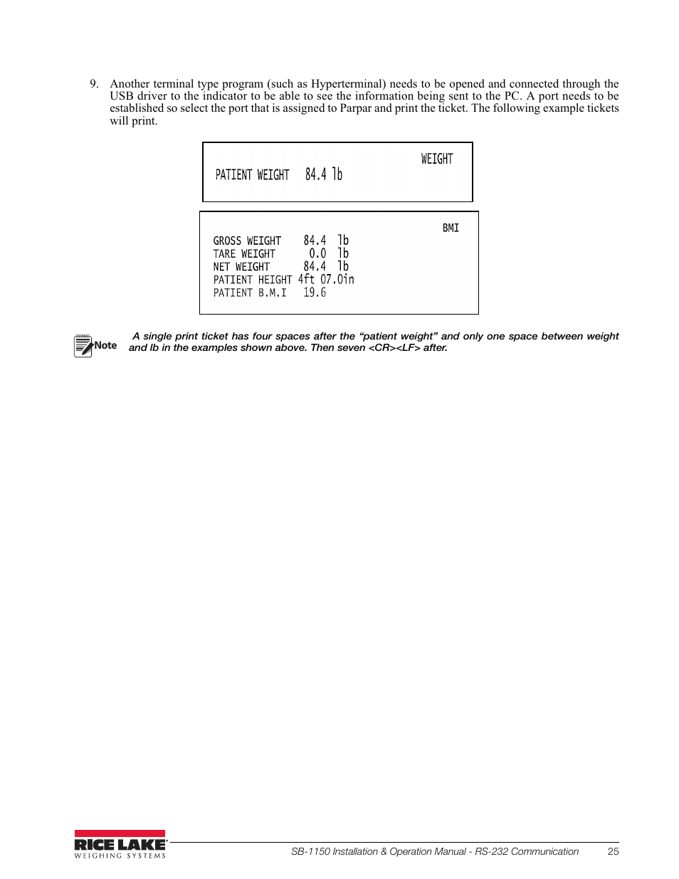 Rice Lake Bariatric Wheelchair Scale (SB-1150) User Manual | Page 29 / 38