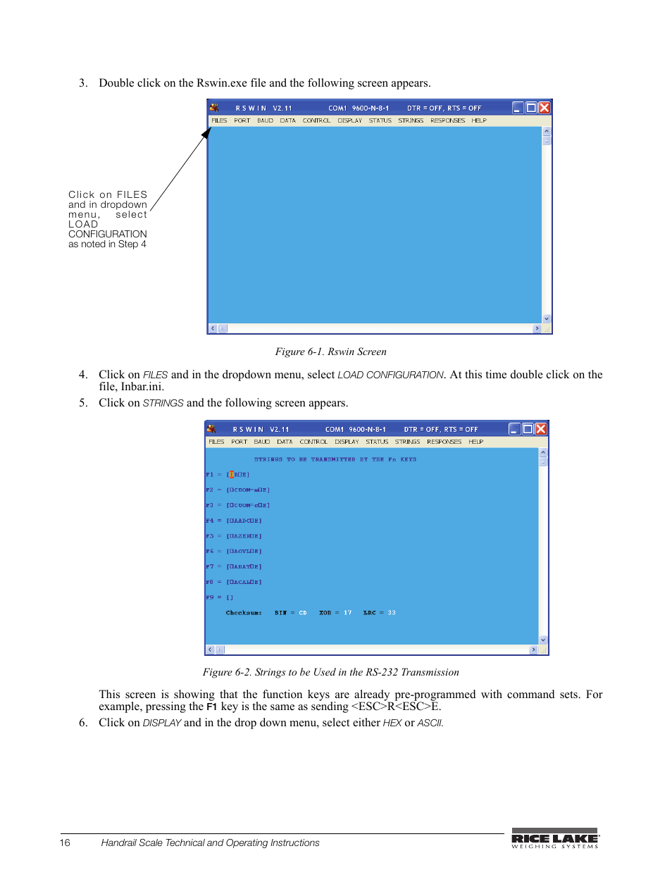 Rice Lake Bariatric/Handrail Scale (240-10) User Manual | Page 20 / 32