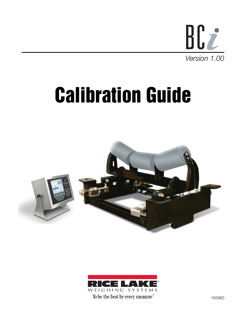 Rice Lake BCi Belt Scale - Calibration Guide User Manual | 16 pages