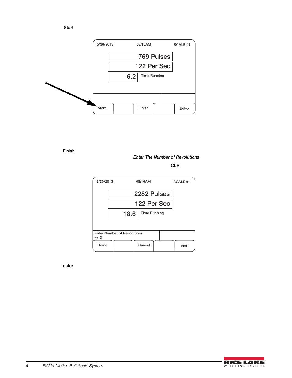 Rice Lake BCi Belt Scale - Calibration Guide User Manual | Page 8 / 16