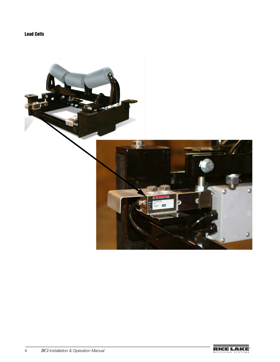 Load cells | Rice Lake BCi Belt Scale - Installation & Operation Manual Version 2.00 User Manual | Page 10 / 74
