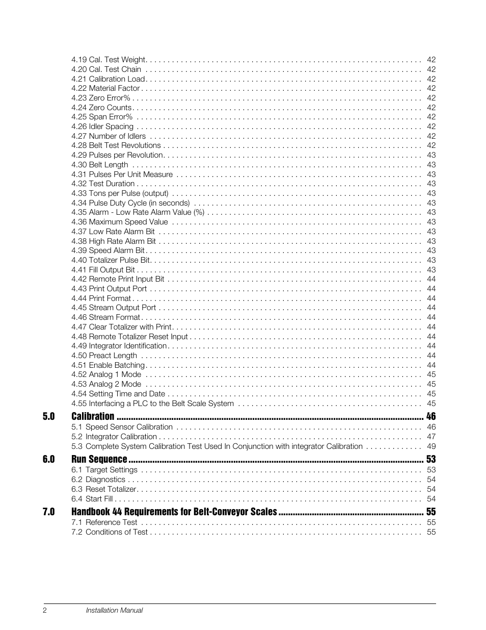 Rice Lake BCi Belt Scale - Installation & Operation Manual Version 2.00 User Manual | Page 4 / 74