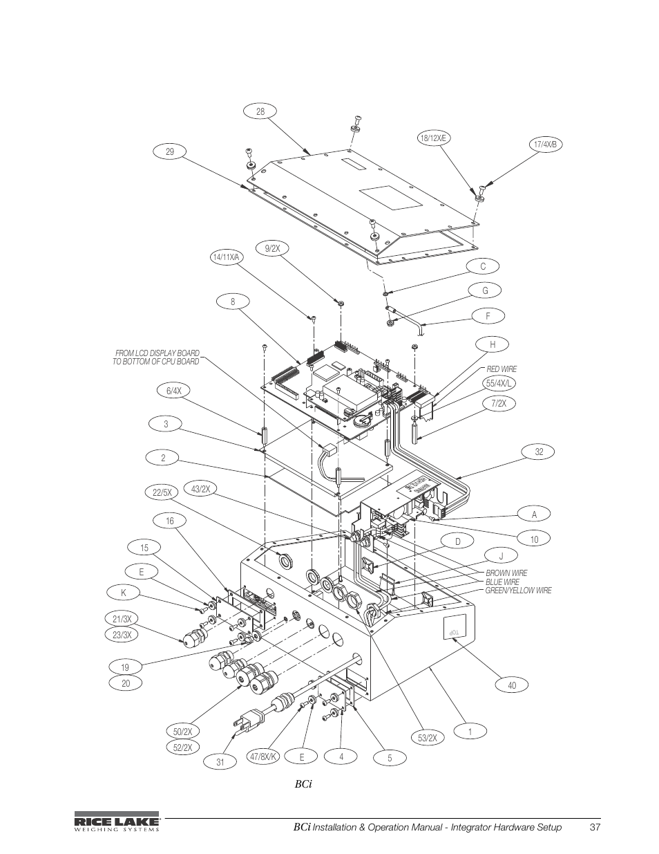 Rice Lake BCi Belt Scale - Installation & Operation Manual Version 2.00 User Manual | Page 43 / 74