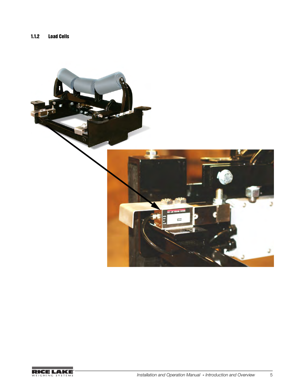 2 load cells, Load cells | Rice Lake BCi Belt Scale - Installation and Operation Manual Version 2.03 User Manual | Page 11 / 74
