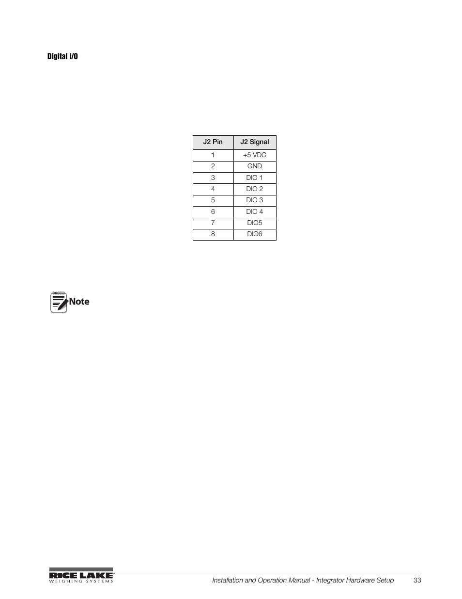 Digital i/o, Figure 3-6. digital i/o | Rice Lake BCi Belt Scale - Installation and Operation Manual Version 2.03 User Manual | Page 39 / 74