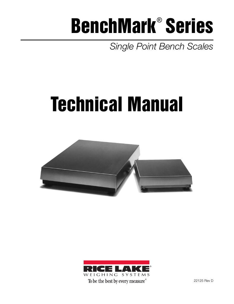 Rice Lake BenchMark SLHE User Manual | 26 pages