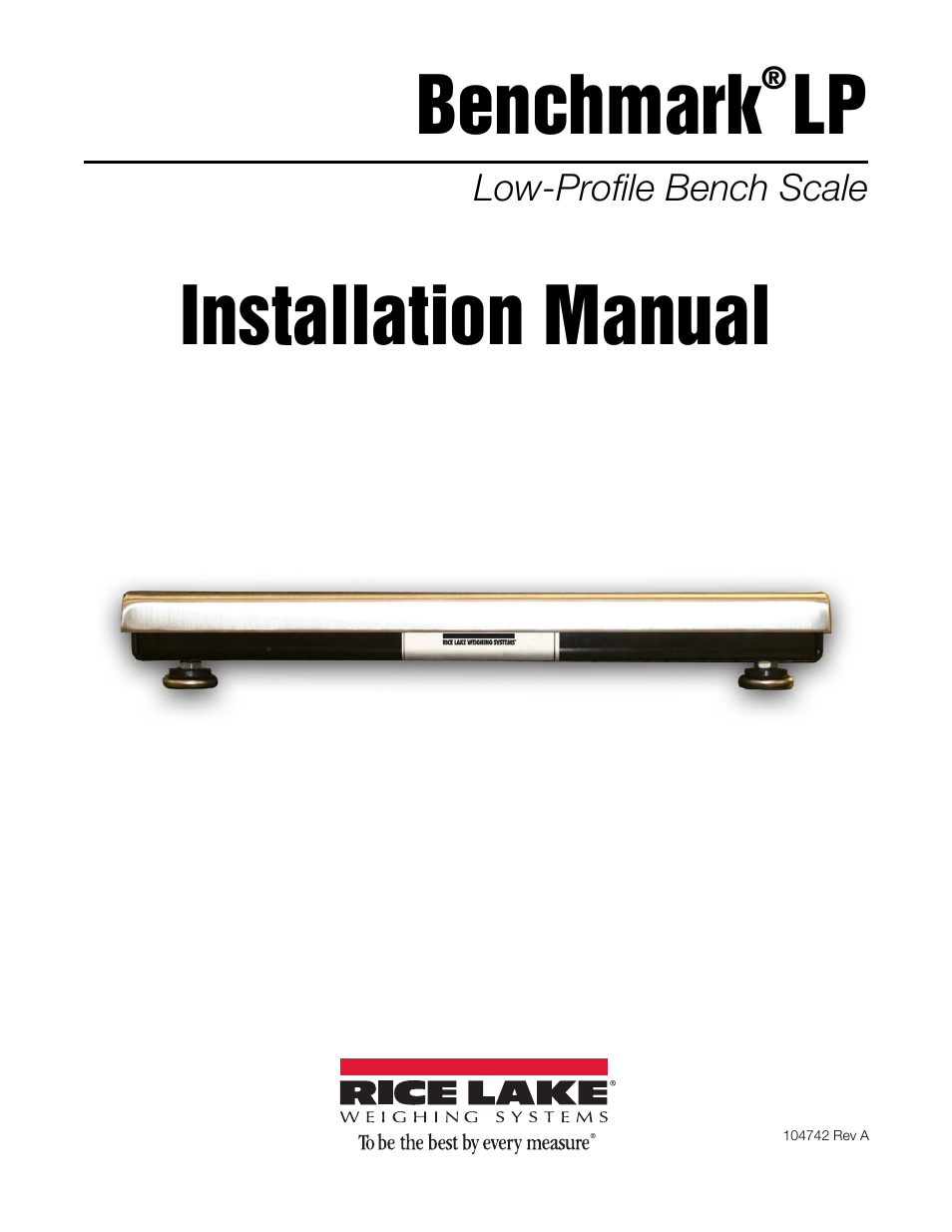 Rice Lake BenchMark LP User Manual | 18 pages