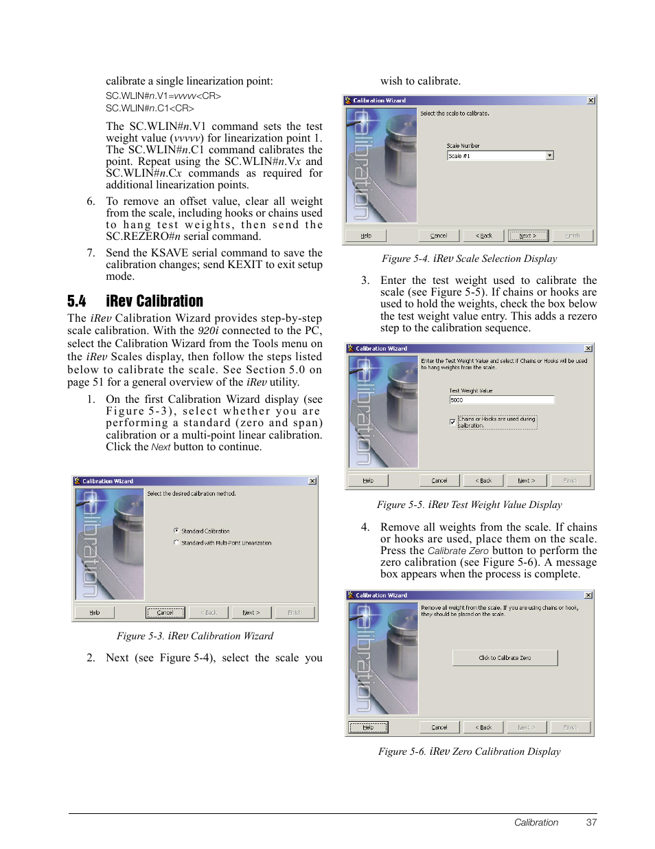 4 irev calibration | Rice Lake CB-2 Concrete Batch Controller Version 1.0 User Manual | Page 41 / 60