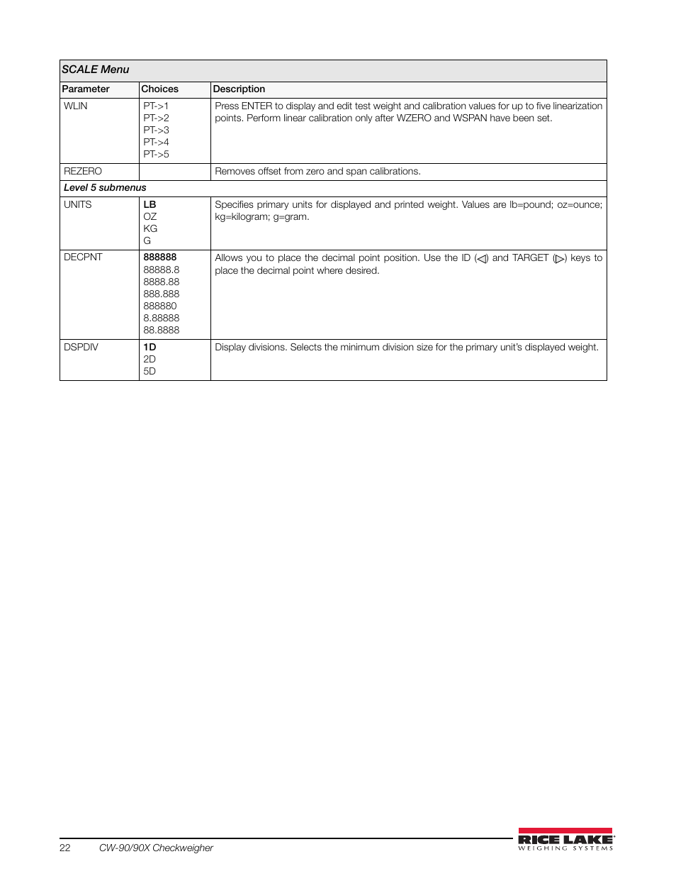 Rice Lake Static Weighing User Manual | Page 26 / 78
