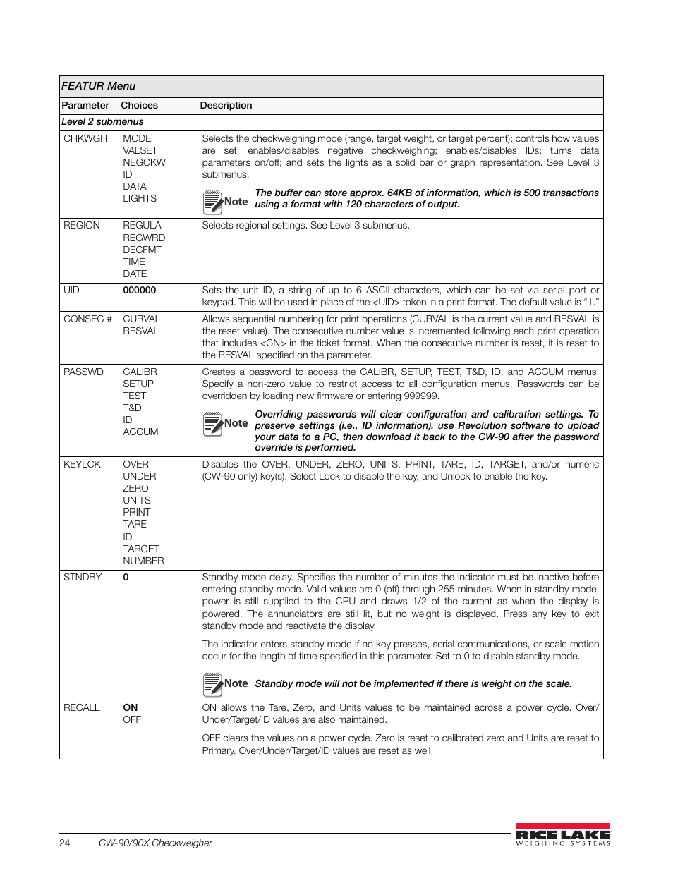 Rice Lake Static Weighing User Manual | Page 28 / 78