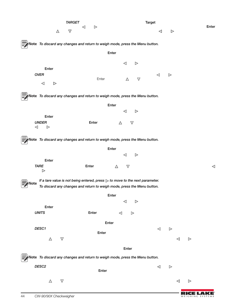 Rice Lake Static Weighing User Manual | Page 48 / 78
