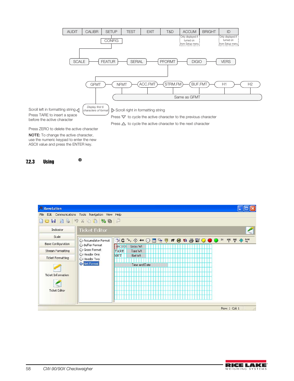3 using revolution, Using, Revolution | Rice Lake Static Weighing User Manual | Page 62 / 78