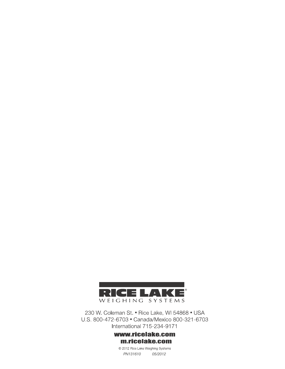 Rice Lake CLS-420 Cargo Lift Scale - Bluetooth Option User Manual | Page 6 / 6