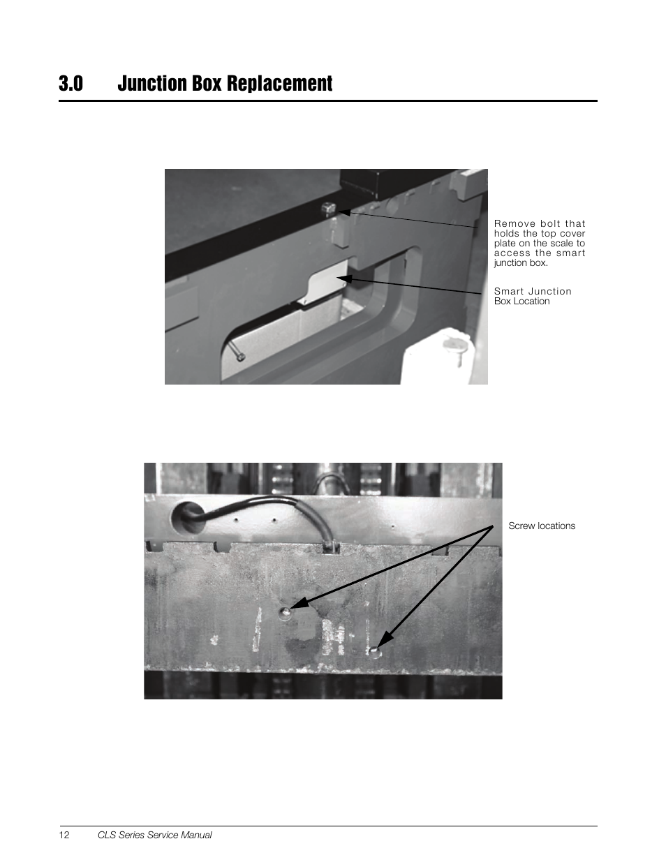 0 junction box replacement, Junction box replacement | Rice Lake Lift Truck/Pallet Jack Scales - CLS-Series User Manual | Page 16 / 46