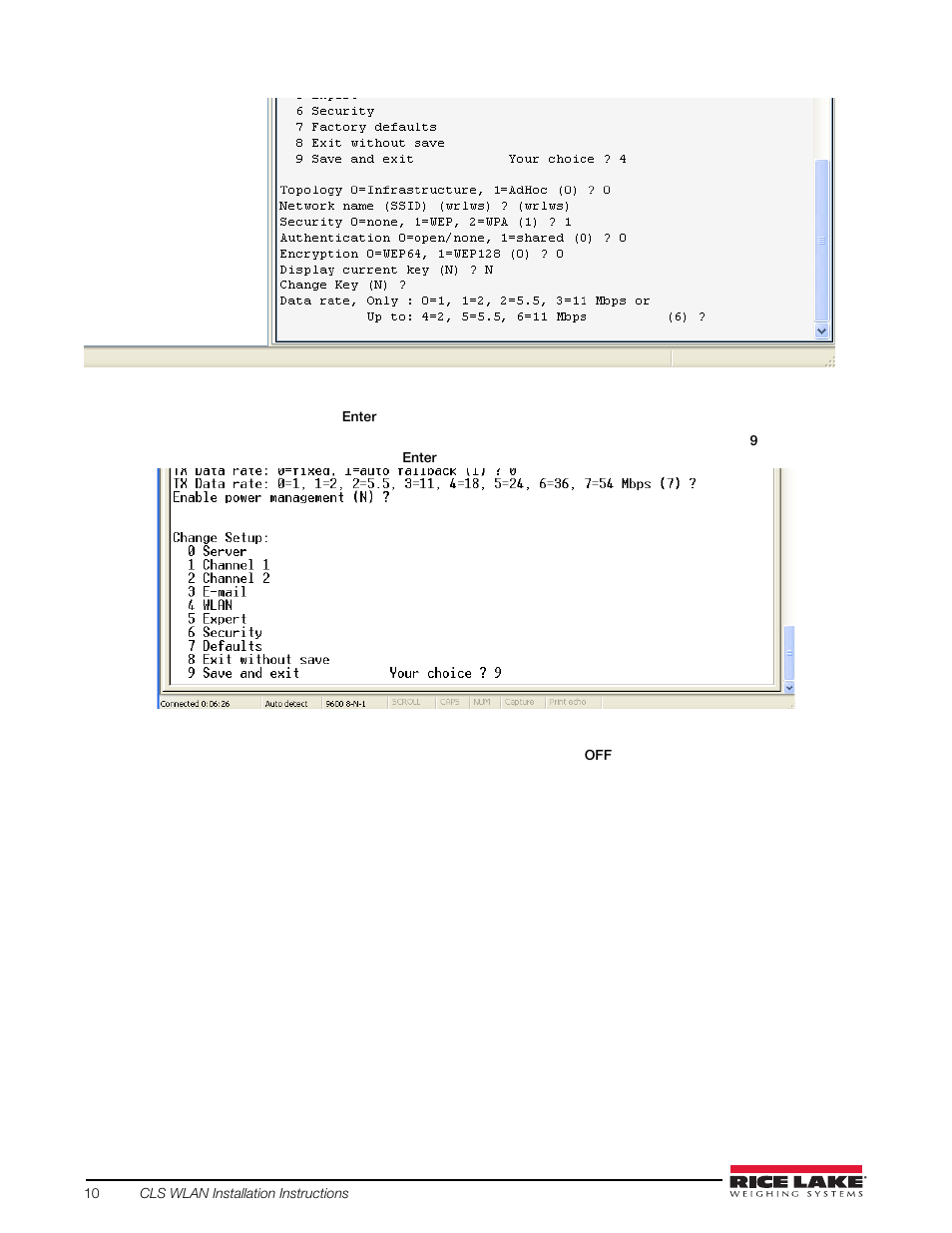 Rice Lake CLS-920 WLAN Option User Manual | Page 10 / 14
