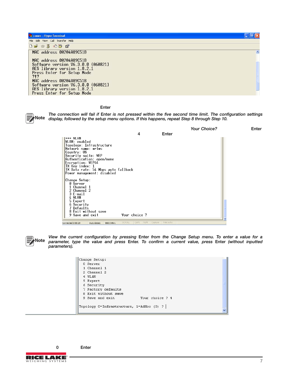 Rice Lake CLS-920 WLAN Option User Manual | Page 7 / 14