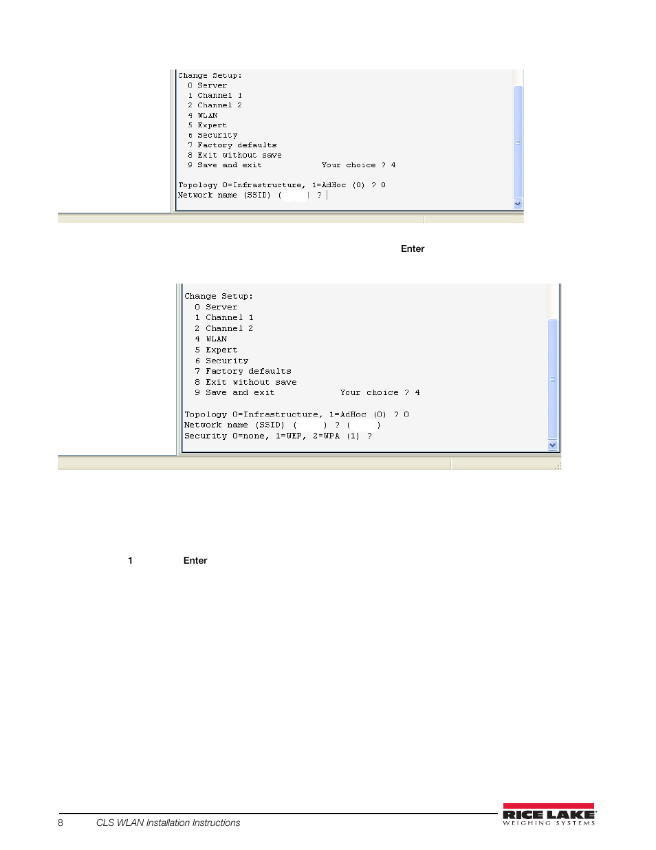 Rice Lake CLS-920 WLAN Option User Manual | Page 8 / 14