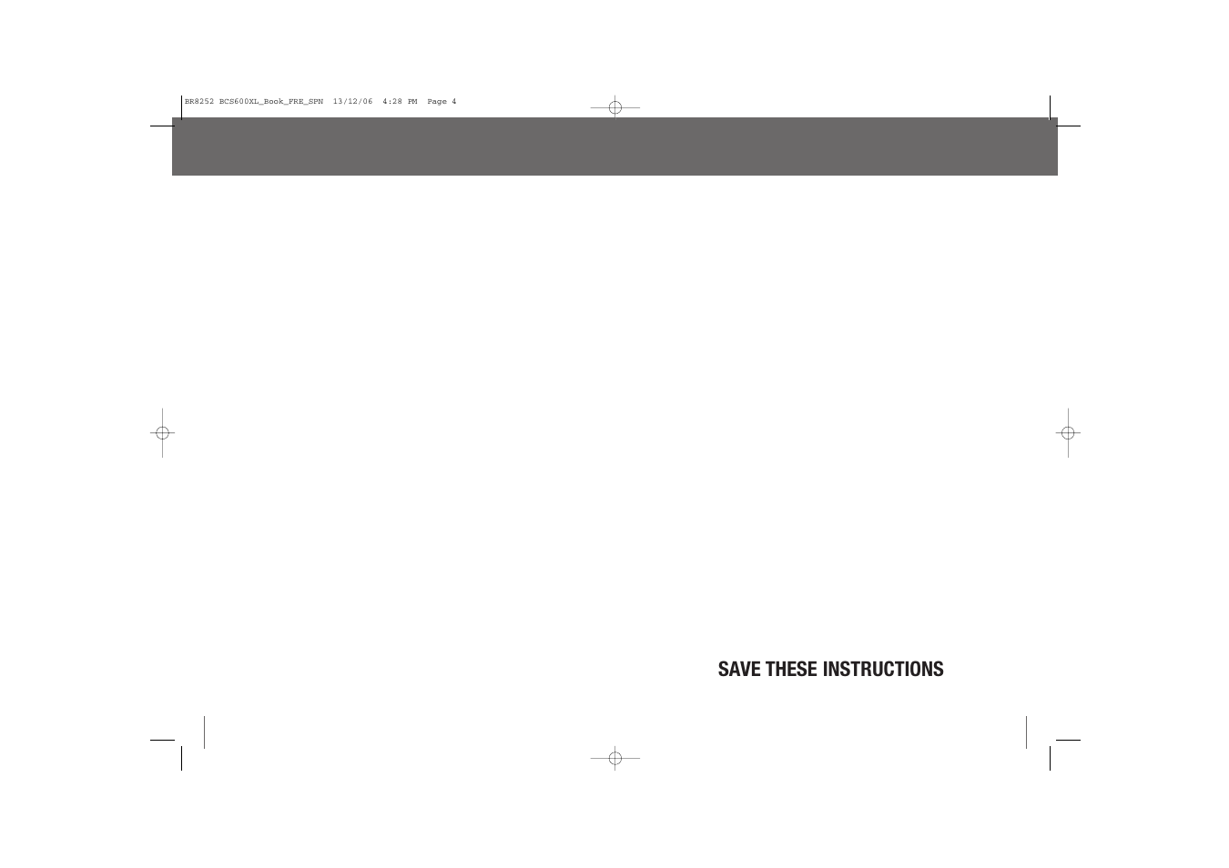 Save these instructions, Breville recommends safety first, Important safeguards for all electrical appliances | Breville BCS600XL User Manual | Page 3 / 44