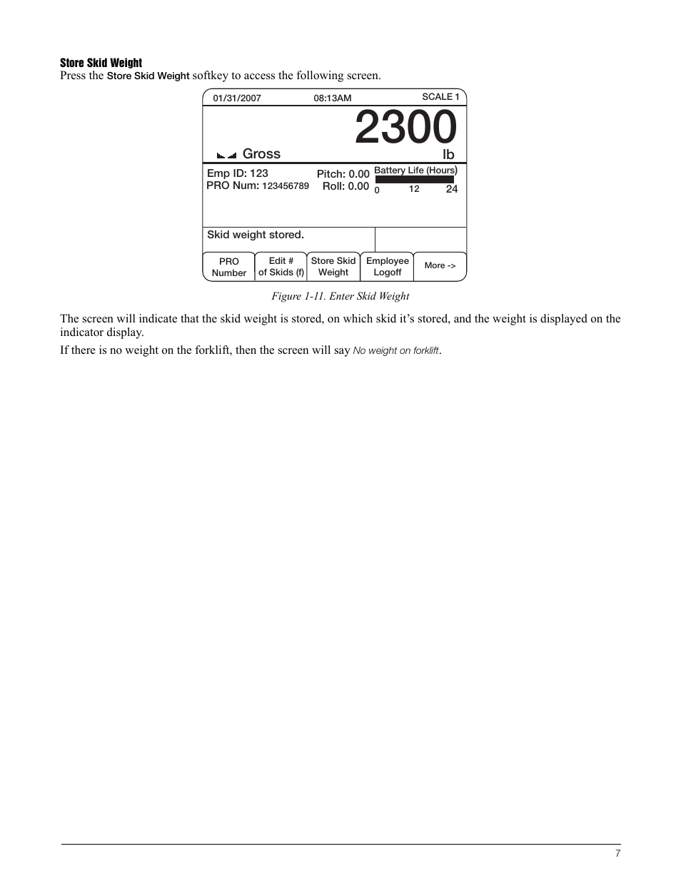 Rice Lake CLS-920i Cargo Lift Scale Daily Operator Card User Manual | Page 7 / 7