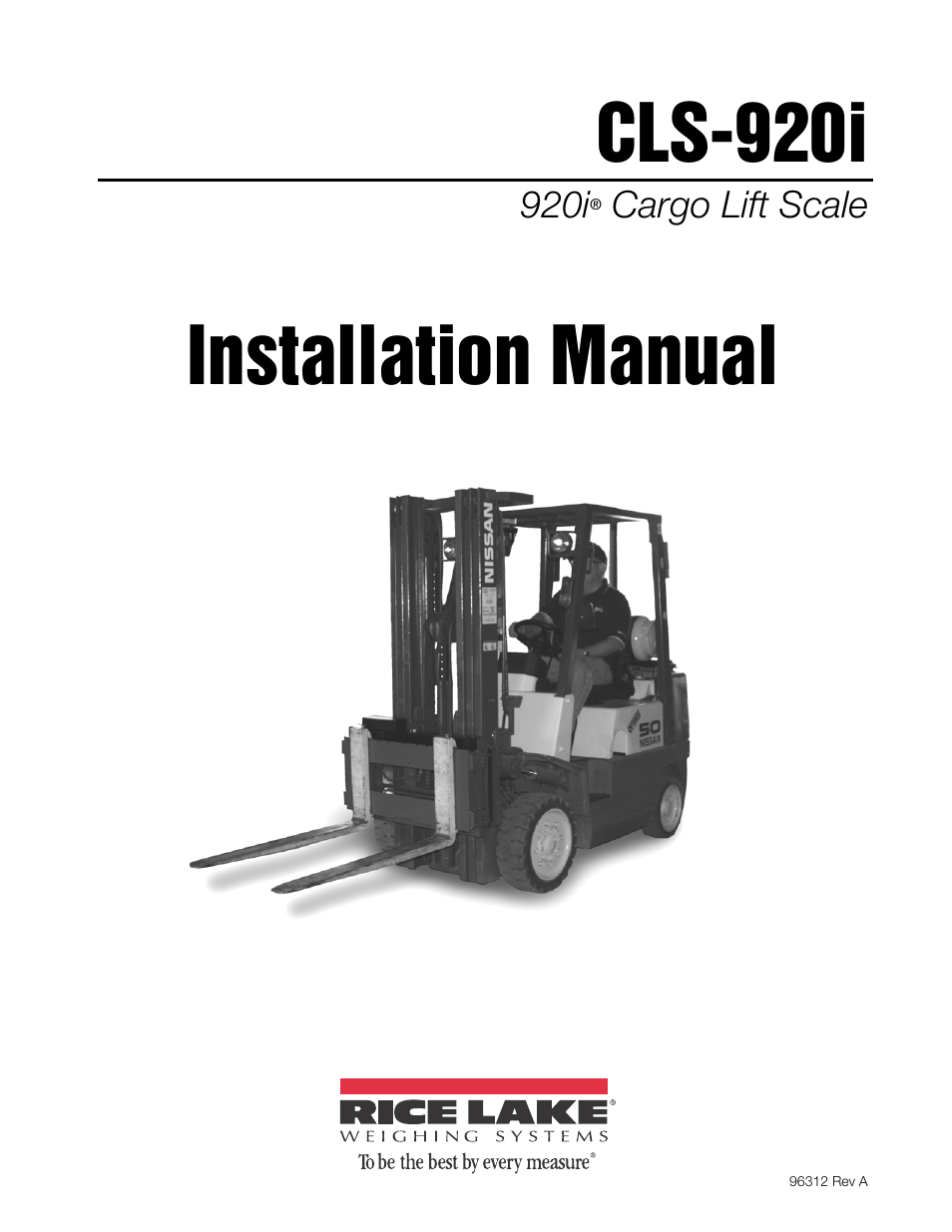 Rice Lake CLS-920i Cargo Lift Scale Installation Manual User Manual | 98 pages