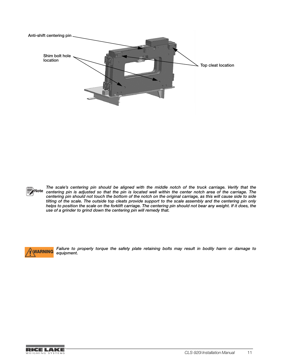 Rice Lake CLS-920i Cargo Lift Scale Installation Manual User Manual | Page 15 / 98