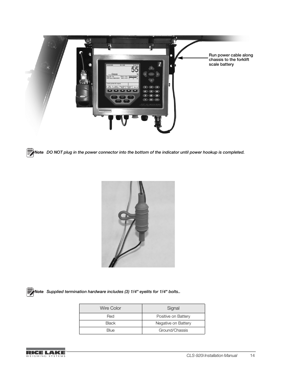 Rice Lake CLS-920i Cargo Lift Scale Installation Manual User Manual | Page 19 / 98