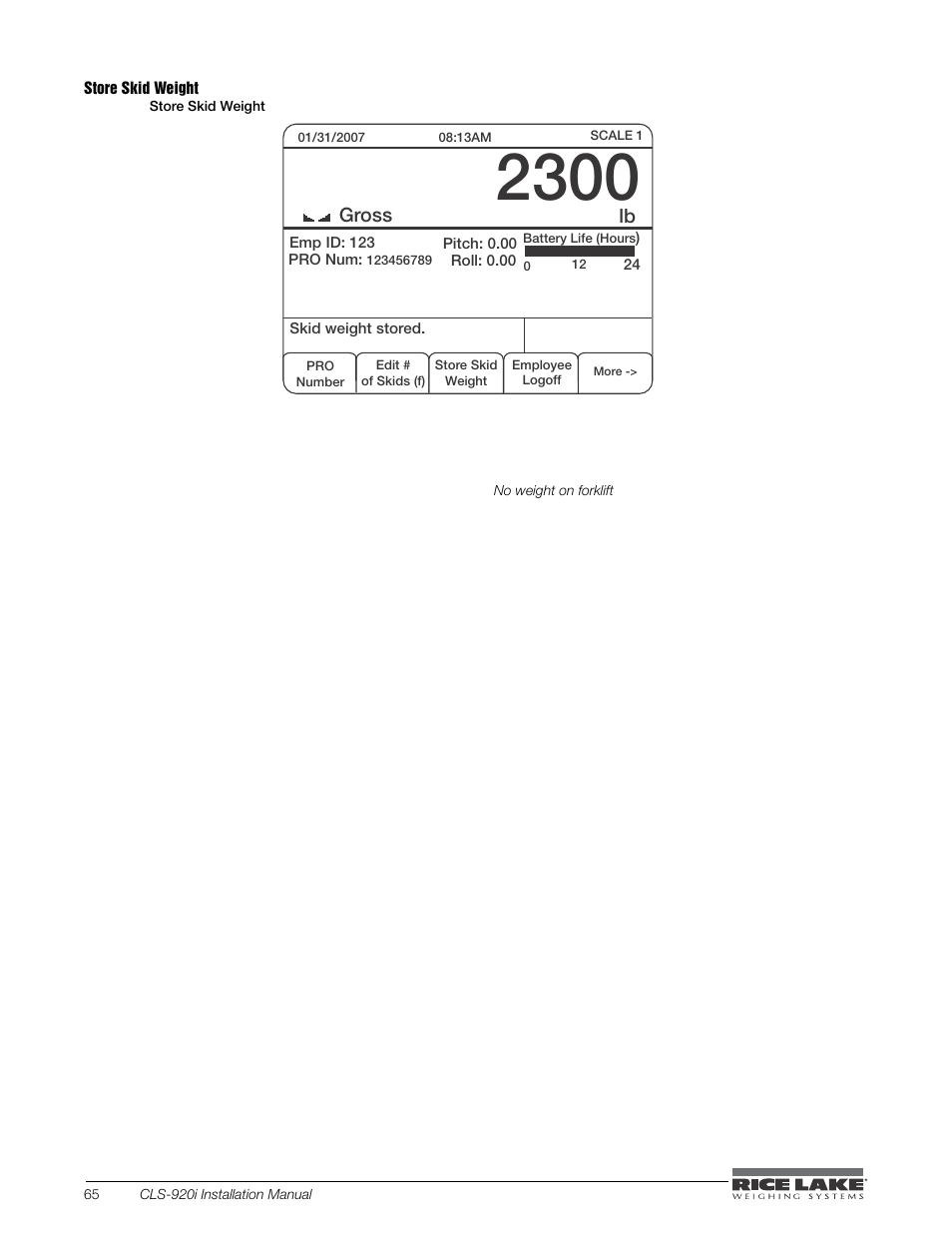 Rice Lake CLS-920i Cargo Lift Scale Installation Manual User Manual | Page 68 / 98