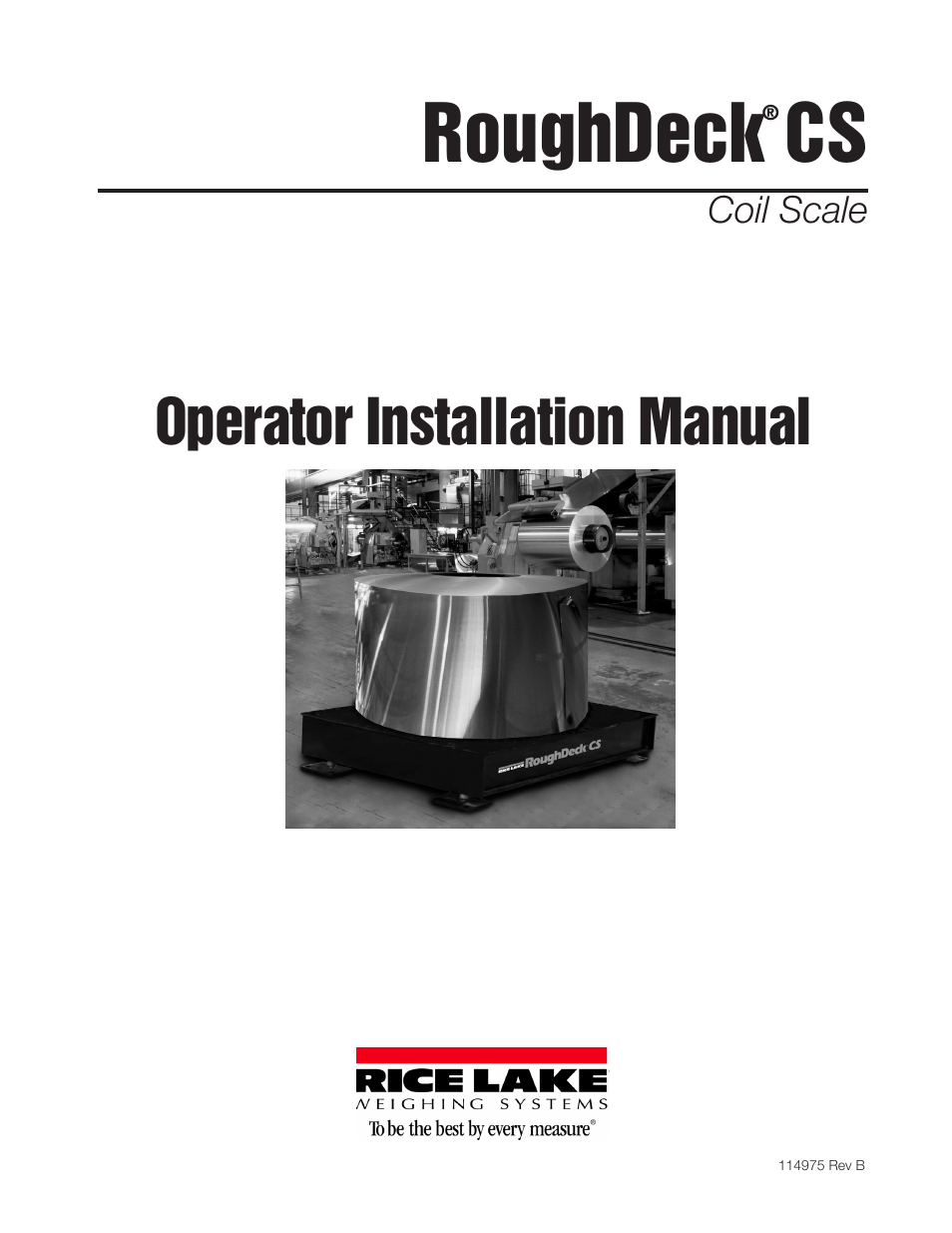 Rice Lake Coil Scale RoughDeck CS User Manual | 15 pages