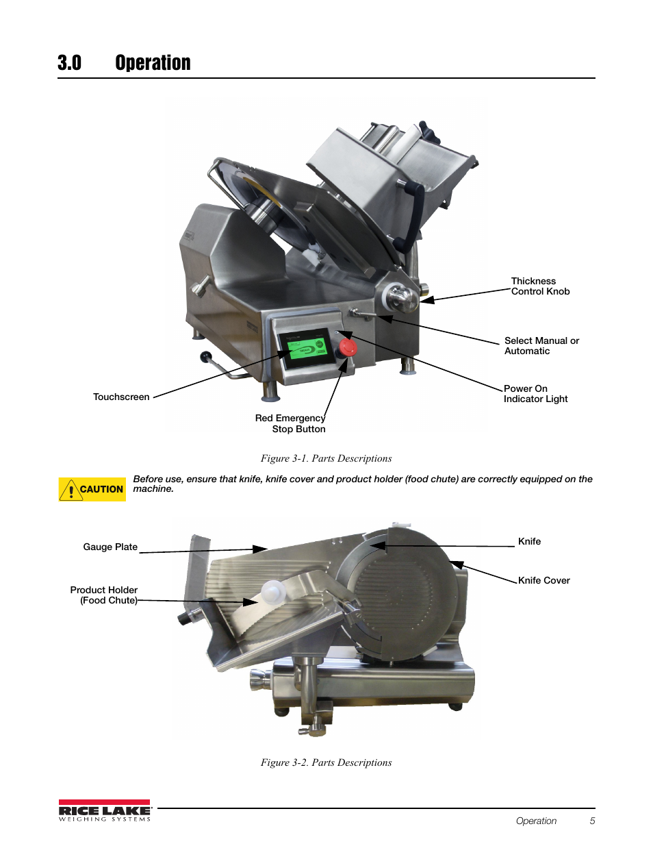 0 operation, Operation | Rice Lake Retail Scales - MajorSlice 350A User Manual | Page 9 / 37