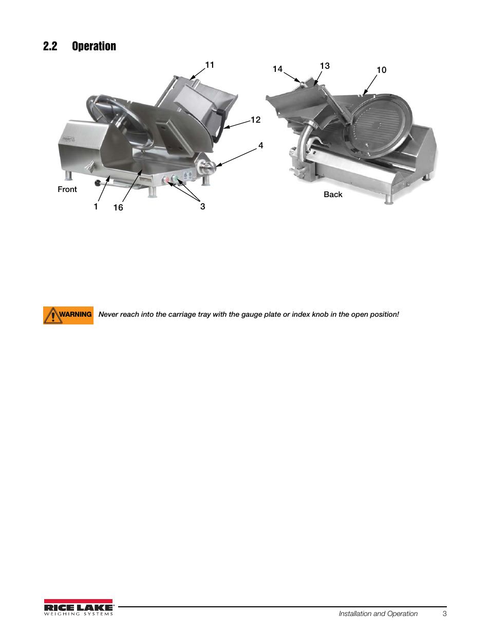 2 operation | Rice Lake Retail Scales - MajorSlice 350M User Manual | Page 7 / 32